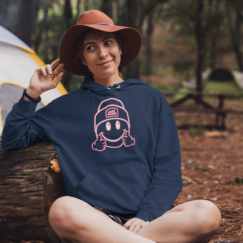 Introducing the ultimate companion for your outdoor adventures – the Happy Camper Hoodie! Designed with the enthusiastic explorer in mind, this hoodie is not just a piece of clothing; it's a declaration of joy and positivity in the great outdoors.